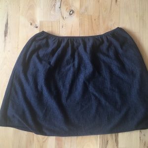 Eileen Fisher charcoal knee-length full skirt